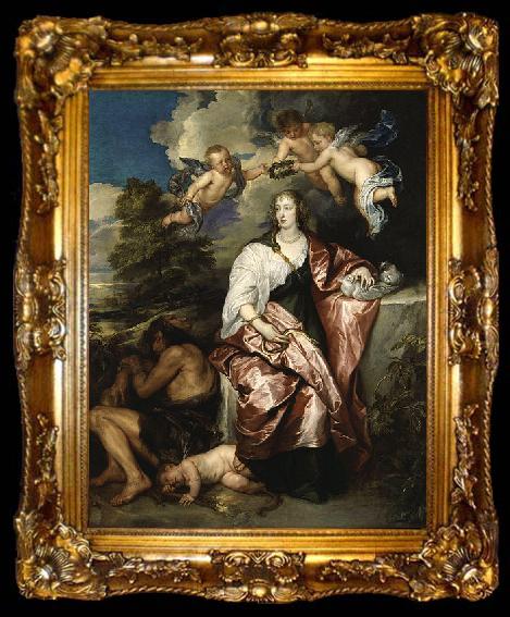 framed  Dyck, Anthony van Portrait of Venetia, Lady Digby, ta009-2